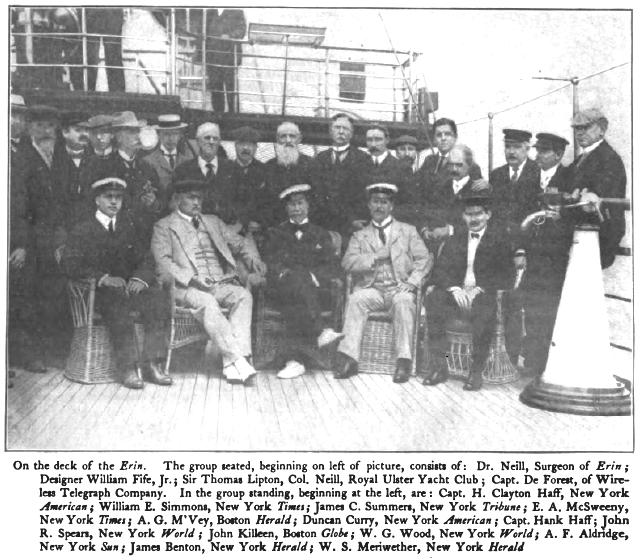 Group photograph aboard the Erin