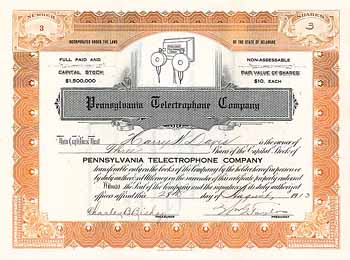 Pensylvania Telectrophone stock