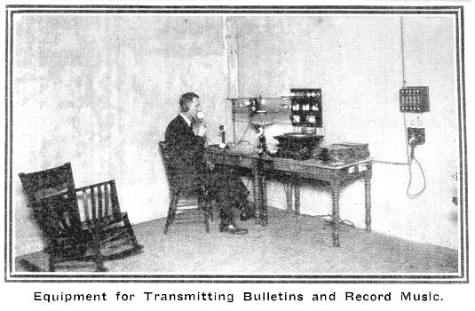 Equipment for Transmitting Bulletins and Record Music