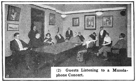 Guests listening to Musolaphone concert