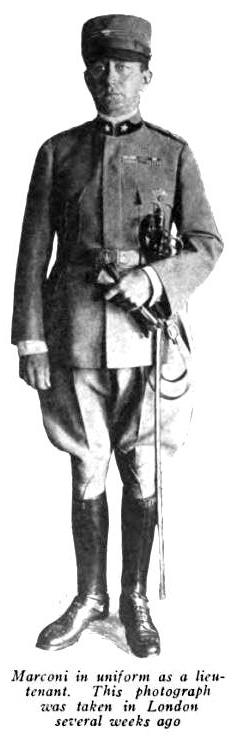Marconi in military uniform