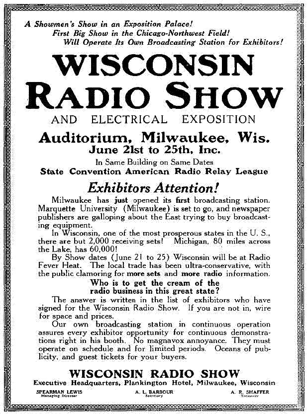 Wisconsin Radio Show Advertisement (WGAG)